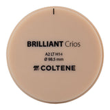 Crios Brilliant LT Coltene Disc 98x14 mm Reinforced Hybrid Composite.