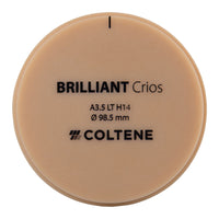 Disco Crios Brilliant LT Coltene 98x14 mm Composito Ibrido Rinforzato.