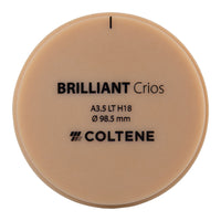 Disc Crios Brilliant Lt Coltene 98x18 mm Composito ibrido rinforzato.