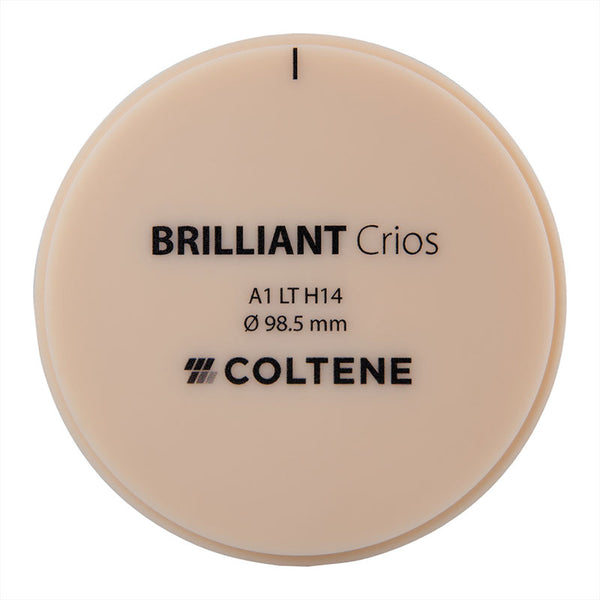 Disco Crios Brilliant LT Coltene 98x14 mm Composto Híbrido Reforçado.