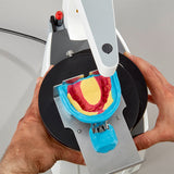 Auto spin encloses pine positioner on polyurethane base plate