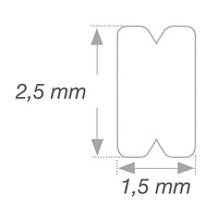 Stahllingualstange - Für Harzverstärkungsprothese - 10 Teile