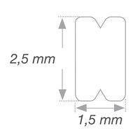 Barra lingual de aço - para prótese de reforço de resina - 10 peças