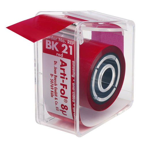 BK21 Arti-Fol 8µ Papier à Articuler Rouge Métallic Bausch 22 mm.