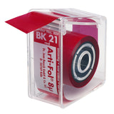 BK21 Arti-Fol Papier à Articuler Rouge Métallic 8µ Rouge Bausch 22 mm.