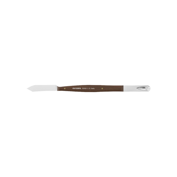 Cuchillo pequeño con madera de cera suave asa 12.5 cm