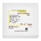 Disque PMMA Polident Résine Monocouche 25 mm pour bridges provisoires.