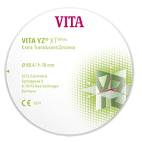 Vita XT White 98 mm Zircônico Zircona Zircona Disco.