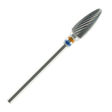 Medium Flame Tungsten Bur - For Roughing Dental Acrylic Resins.