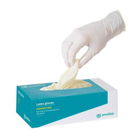 Powdered Latex gloves for laboratory - Tint or disinfection