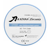 Katana Zircony disc UTML 98 x 14 mm - Facets Anterior Crowns