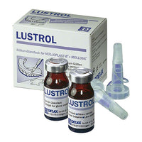 Lustrol detrax: acabado de barniz para prótesis rébasée con moloplasto.