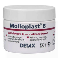 Molloplast B Detax Silicone Rebasage Souple Pérenne. Cuisson en moufle