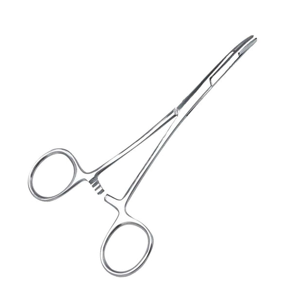 Right or curve hemostatic pliers