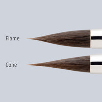 Cepillo de cerámica de colín: Evo Art N ° 6 Cono contiene cepillos sintéticos.