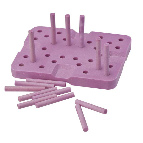 Chromatic ceramic cooking support with 20 positioning rods.