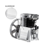 Aluminum pulley aluminum compressor head