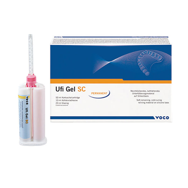 Ufi Gel SC Silicone de rebasage Soft Voco pour Prothèse Acrylique PMMA