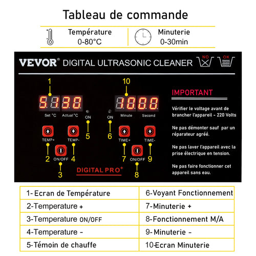 ultrasons massilia dental ecran commande