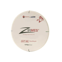 ZIRMS 3D SHTML Zirrcone DISC 98 x 16 mm translúcido de degradado natural.